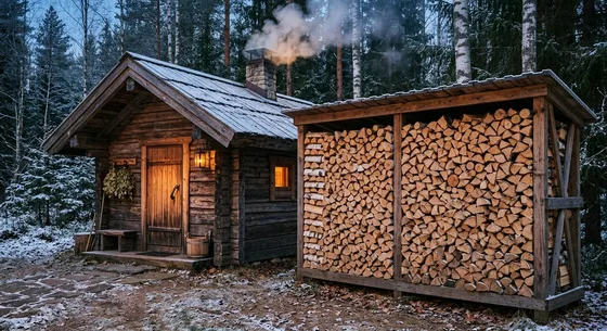 Укладка дров в Петушках, улица Речная, 28